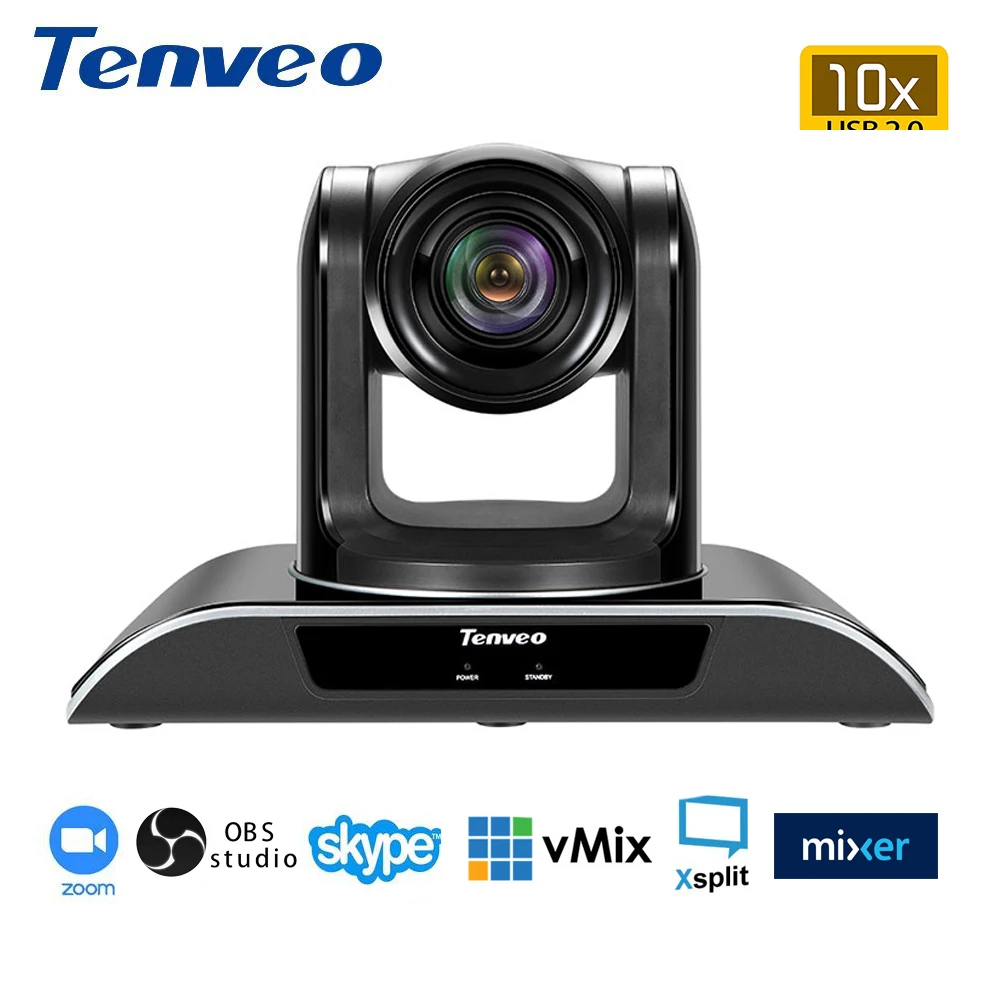 Tenveo VHD102U 10x зум Full HD 1080p H.264 видеокамера USB PTZ камера веб для теле медицины