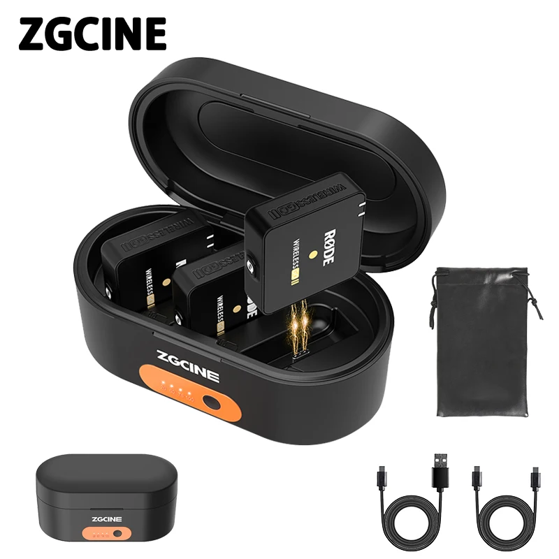 Зарядное устройство ZGCINE ZG-R30 для нового Rode Wireless GO 2 одиночная быстрая зарядка 3400