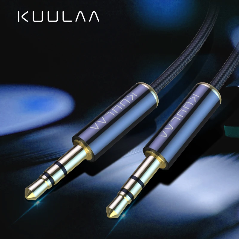 

KUULAA Jack 3.5 Audio Cable 3.5mm Speaker Line Aux Cable for iPhone 6 Samsung galaxy s8 Car Headphone Xiaomi redmi 4x Audio Jack