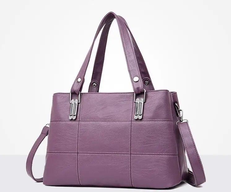 Новая модная женская PU простая вместительная сумка-мессенджер на молнии сумка для покупок мягкая сумка на плечо