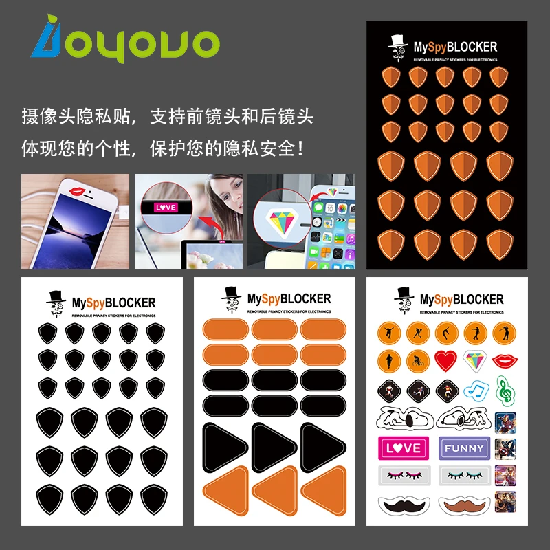 

Webcam cover&Privacy stickers for computers, laptops, tablets protect your privacy 100SET in 1 lot, BLACK ,with free shipping