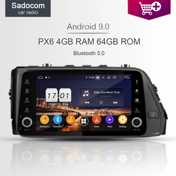 

9" DSP PX6 2 din Android 10.0 64G ROM 4G RAM Car DVD multimedia Player RDS autoradio GPS car radio For Hyundai Verna 2017 2018