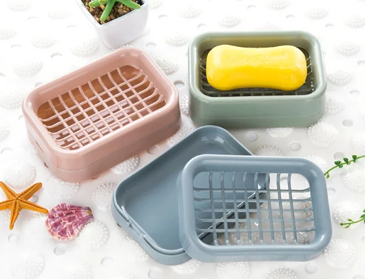 Asphalt durable environmental protection double soap storage box J03