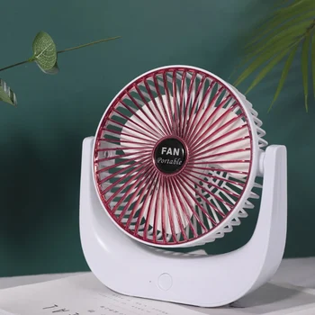 

USB Rechargeable Portable Fan 3 Speed Adjustable Desktop Fan Can Be Rotated Disassembled At A Large Angle Portable High Wind Fan