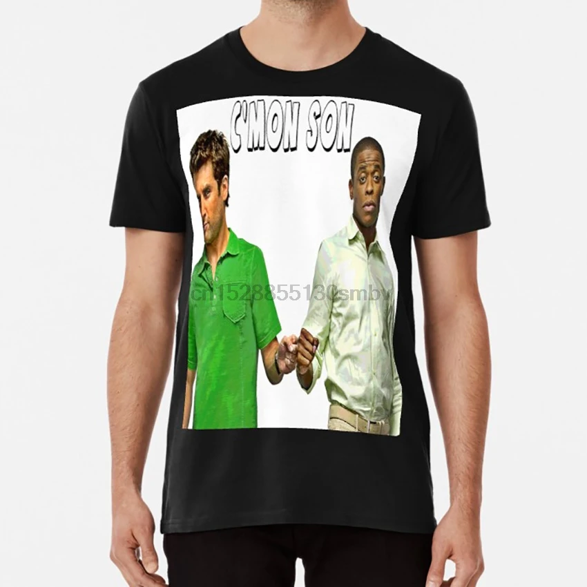Psych Cmon Son футболка psych shawn spencer usa gus burton guster комедийный комик | Мужская одежда