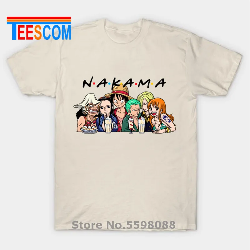 Одна штука Футболка Мужская японское аниме футболка Nakama Luffy s друзья