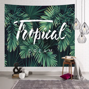 

Photo Studio Backgrounds Home Flamingo Tapestry Green Vegetation Pineapple Hanging Cloth Ins Unicorn Background Cloth