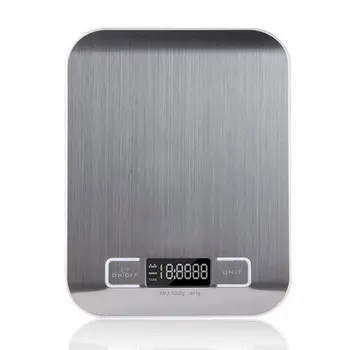 

Flat Stainless Steel Kitchen Scale Baking Scale 5Kg 1G Cooking Kitchen Tool Night lignt for Home Hotel Restaurant
