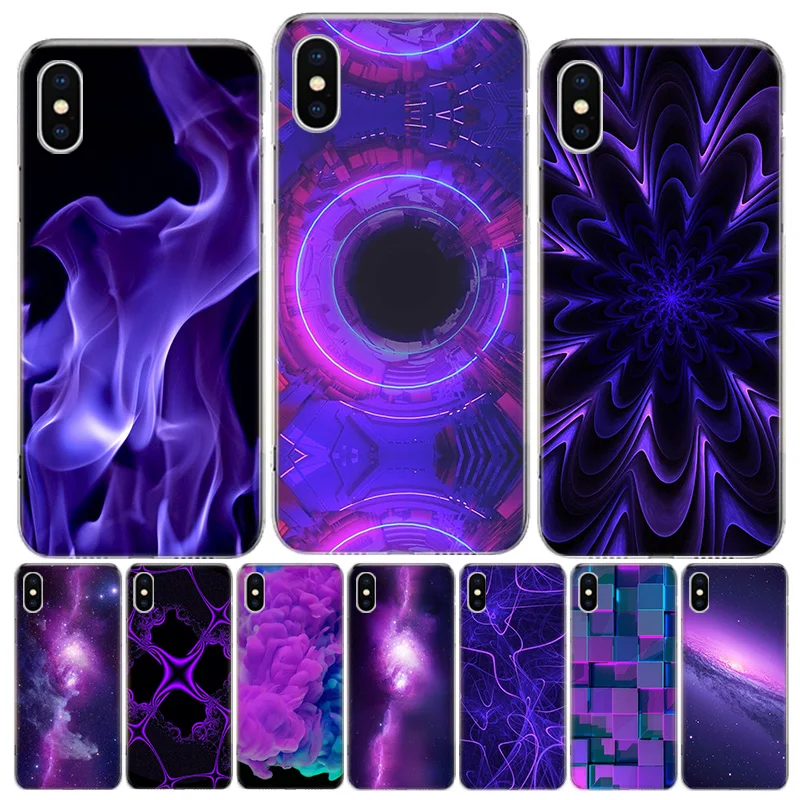 Чехол infinity on purple для Apple Iphone 11 12 Mini 13 Pro Max SE 2020 X XS XR 8 Plus 7 6 6S 5 | Мобильные телефоны и