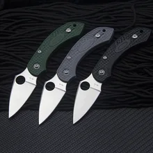 Mini Portable High Quality Multifunctional Knife Folding Knives Dragon Fiber Handle Outdoor Camping Pocket Knives EDC Tool DJ30