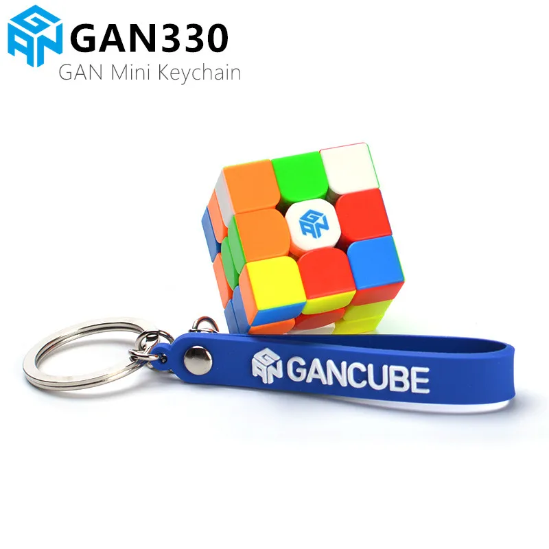GAN330 KeyChain Cube 3x3x3 GAN 330 Magic Cube Stickerless Speed Puzzle