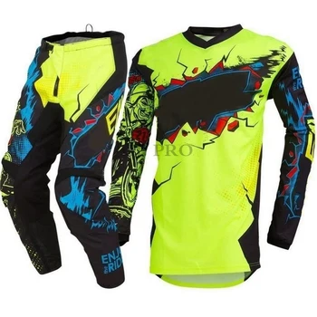 

NEW 2020 rapidly Fox 360 Divizion Full Set Jersey Pants Combo MX Dirt Bike Off-road Racing Gear Set Off-Road Mountain Bike suit