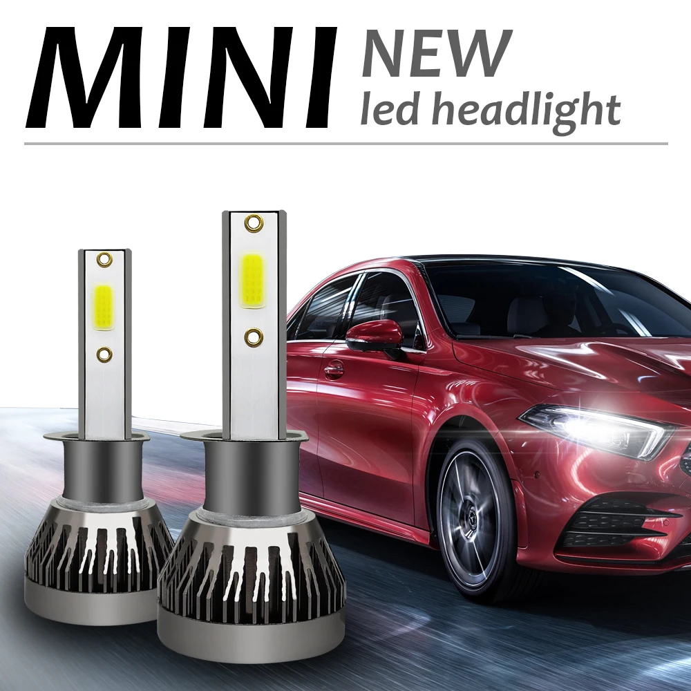 

2Pcs Mini Car Headlights LED H7 H4 H11 H1 H8 H9 9005 HB3 9006 HB4 9012 Fog Lights Lamp Auto Bulbs 36W 6000LM 9V-36V Oc25