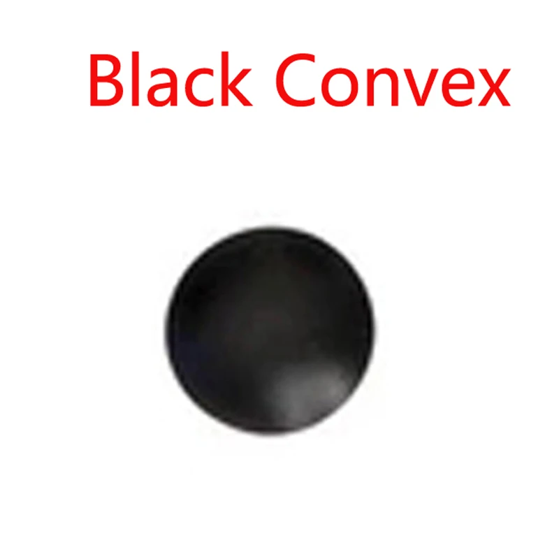Кнопка спуска затвора для камеры, черный, красный, серебристый, плоский выпукло-вогнутый для Canon Nikon Leica для roleiflex Hasselblad Fuji - Цвет: Black Convex