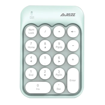 

AJAZZ Wireless Numeric Keypad Full Size 18-Key Portable Slim Mini Numeric Keypad with USB Receiver
