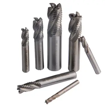 

7pcs/set 4 Flutes HSS End Mill Router Bits Milling Cutter Rotary Tools 6-20mm