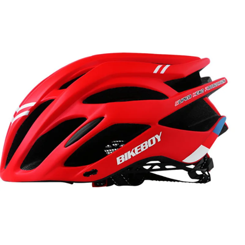 Мужской Сверхлегкий велосипедный шлем для взрослых, M, L, 54-61 см, MTB, дорожный, горный, велосипедный шлем, велосипедный, casco, ciclismo, bici, женский - Цвет: B RED L