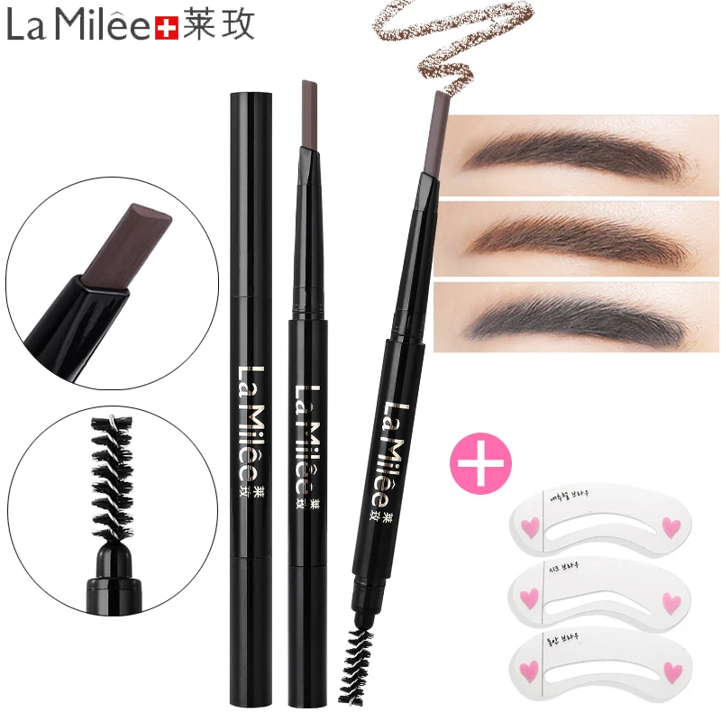 

LAMILEE Brand Eye Brow Tint Cosmetics Natural Long Lasting Paint Tattoo Eyebrow Waterproof Black Brown Eyebrow Pencil Makeup Set
