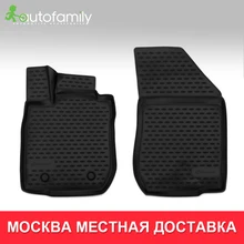 3D напольный коврик для LADA Largus, фургон, 2013->, высокое качество противоскользящий коврик, 4 шт(полиуретан