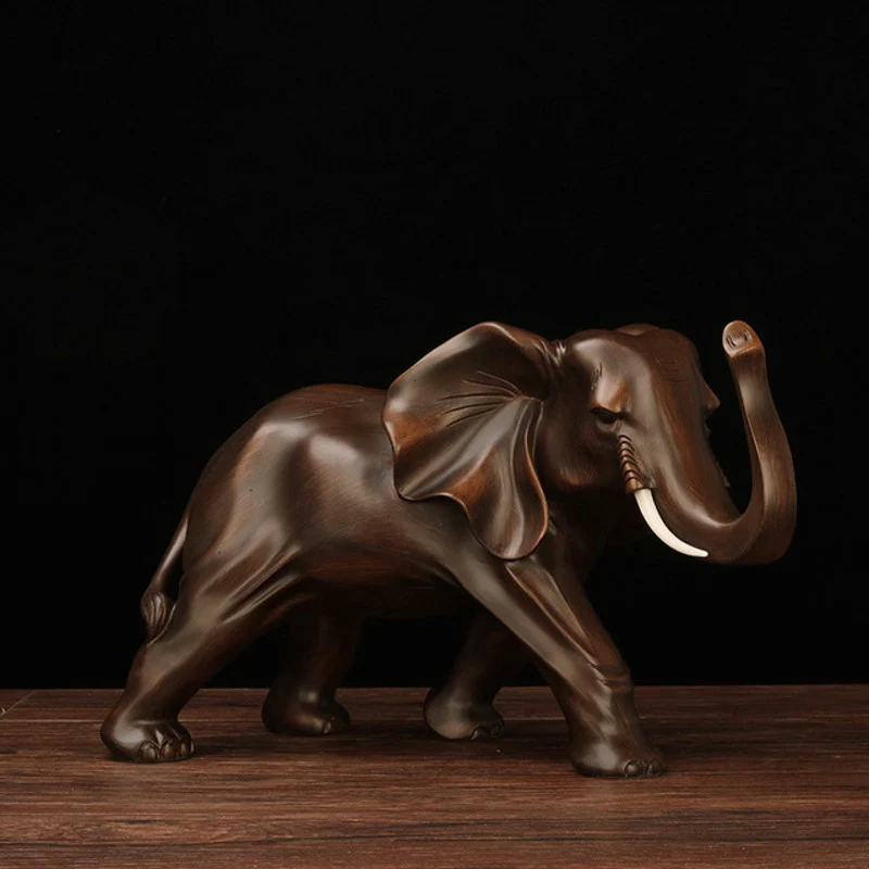Миниатюрный декор сада статуэтка слона из смолы домашняя статуя ремесла офисная гостиная фэн-шуй декор со слоном украшения