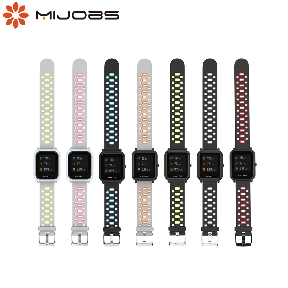 Ремешок силиконовый для Xiaomi Huami Amazfit GTR Bip BIT Youth gts 20 мм|Смарт-аксессуары| |