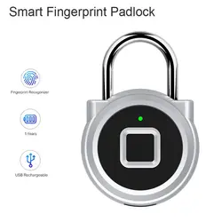 Смарт usb зарядка без ключа электронный биометрический отпечаток пальца Замок с отпечатком пальца безопасности сенсорный домашний