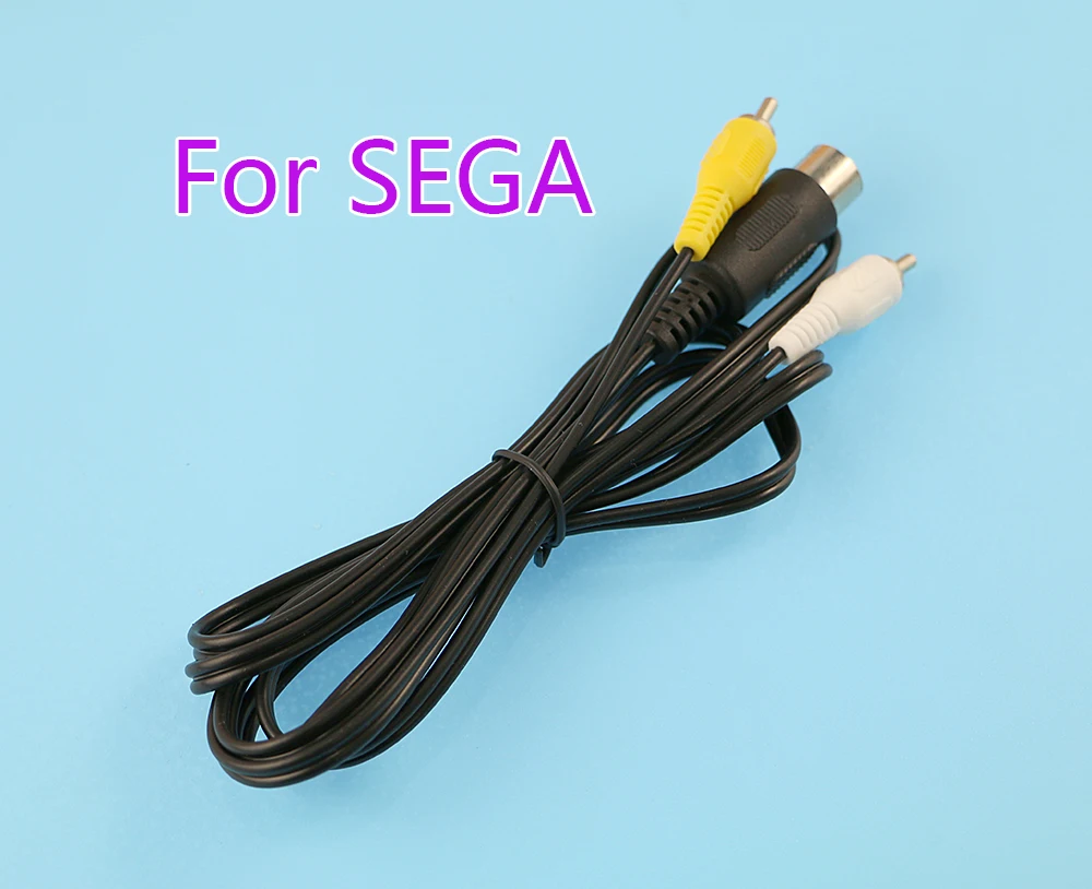 1 Pz Nero 1.8M Composito Av Cavo Audio Video Cavo Per Sega Mega Drive 1 Master System 1 Cavo