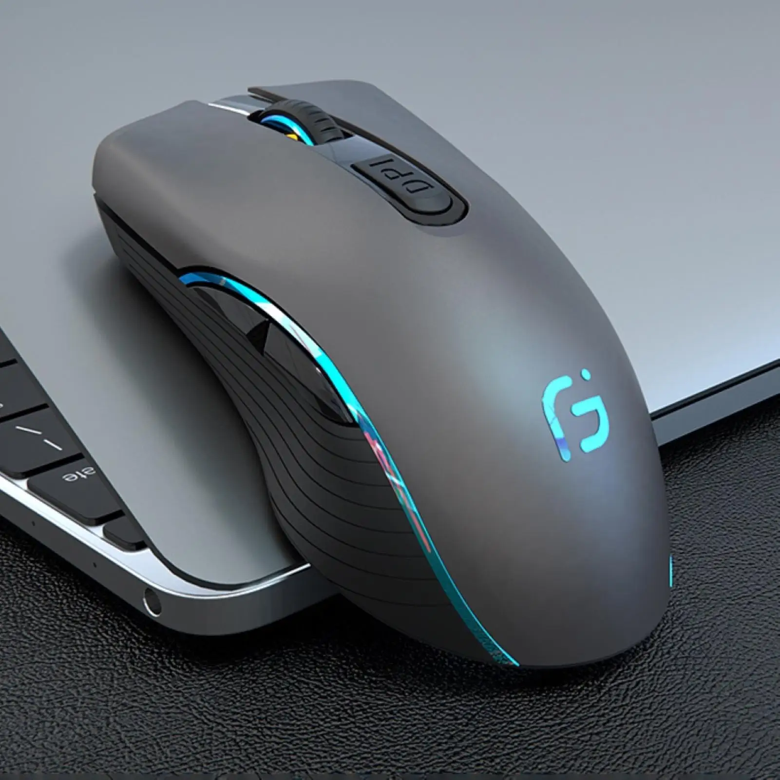 Nuevo  Ratón portátil 2 en 1 para ordenadores portátiles, dispositivo inalámbrico con Bluetooth 4,0 + 2,4 Ghz, modo Dual gBQLxqe6JAL