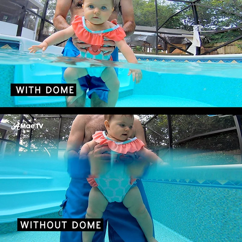 

Universal Dome Port Cover Lens Hood Diving Waterproof Case Housing Trigger Grip Dome For Gopro Hero 3/3+/4/4S/5S/Xiaoyi 1