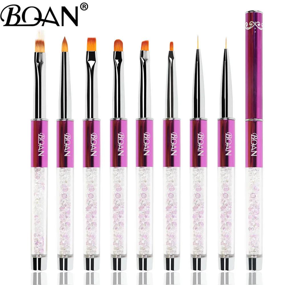 Bqan Nail Brush Nail Art Line Painting Brushes Crystal Acrylic Thin