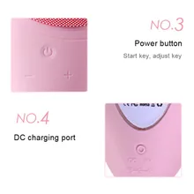 Водонепроницаемый USB Перезаряжаемый силиконовый Очищающий Инструмент очищающий Сужающий поры контроль маслом портативная Очищающая щетка для лица