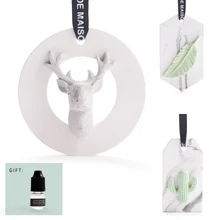 Автомобильный освежитель воздуха Авто подвесной кулон освежающий ароматизатор в автомобиле воздух ручной работы свежий кактус мультфильм олень украшение из штукатурки