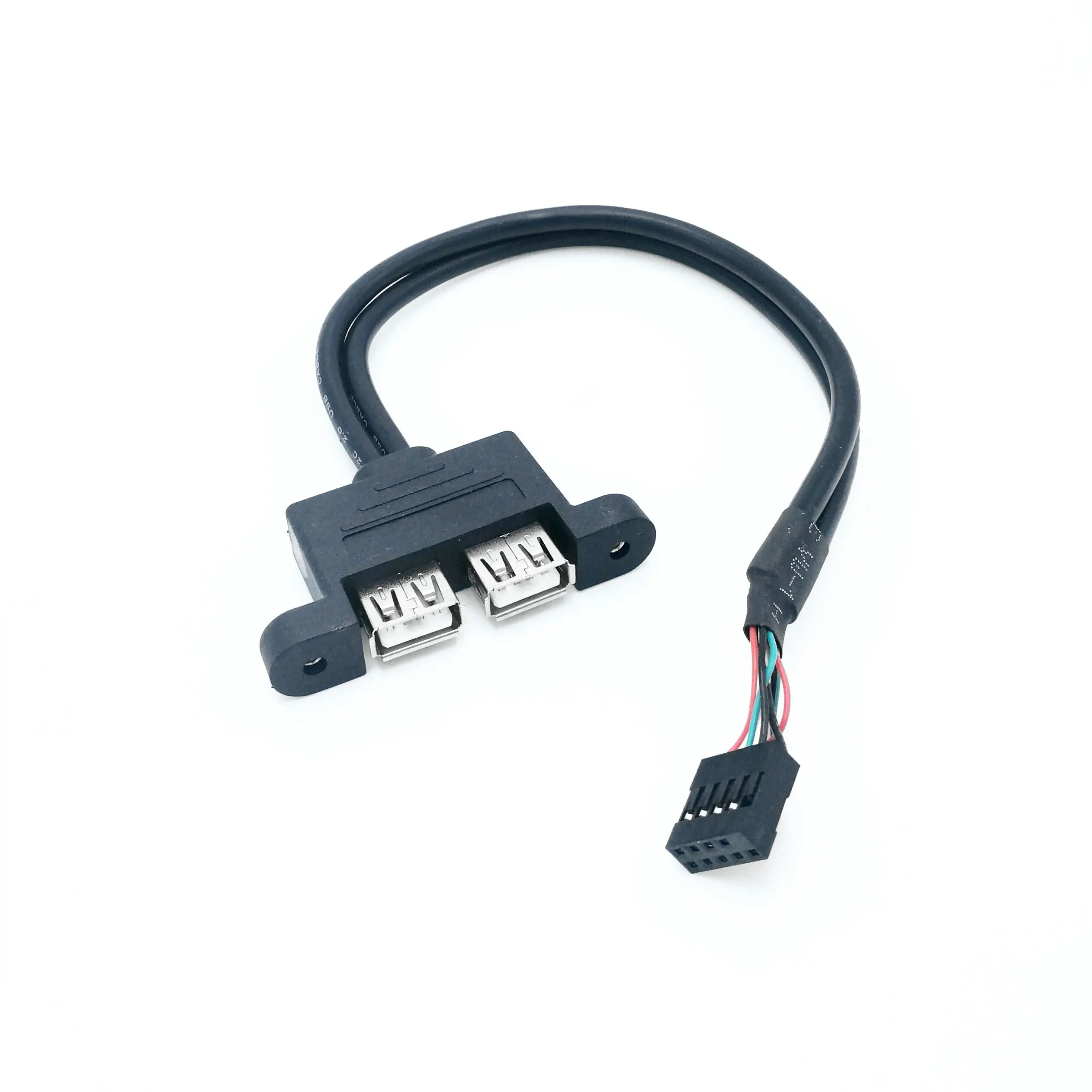 30 см 50 Внутренняя Материнская плата 9Pin 9P на 2 портный dual USB 0 женского пола для монтажа в панель кабель