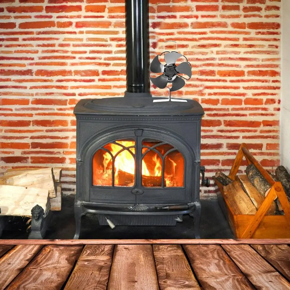 Fireplace Fan Home Efficient Heat Distribution Stove Fans Quiet Chimney Fan Without Electricity Heating Tool For Indoor Outdoor