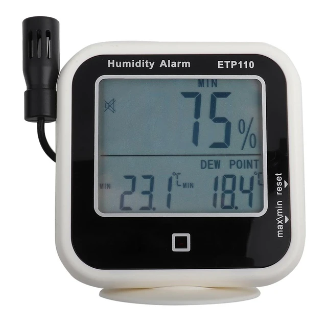 ETP110 Digitale Termo-Igrometro Umidità Punto di Rugiada Meter per la Casa/Laboratorio  Misuratore di Temperatura - AliExpress