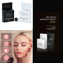 Pre Ink bow Mapping нить для микроблейдинга бровей 10 м ультра-тонкие беспорядок-Бесплатные нити пятнистые на брови карта для перманентного макияжа