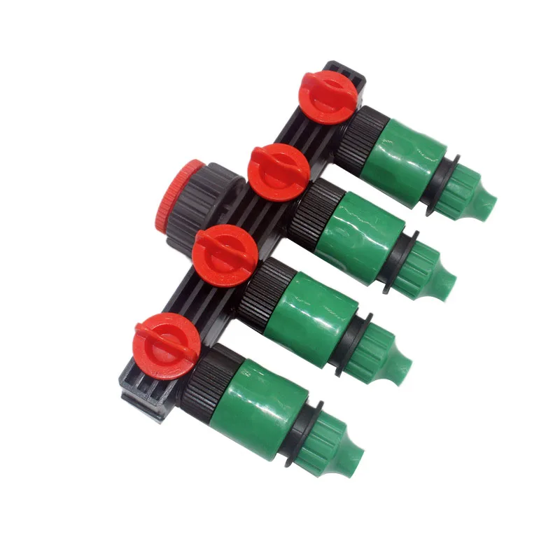 

Gardening Household Pipe Plastic Four-Way Valve Splitter Irrigation Hose Controller Shunt Watering Joint Outlet