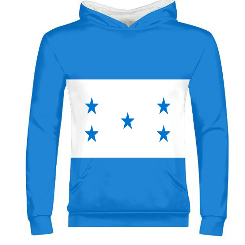 HONDURAS male youth custom made name number zipper sweatshirt nation flags country print photo honduran spanish boy clothes | Мужская