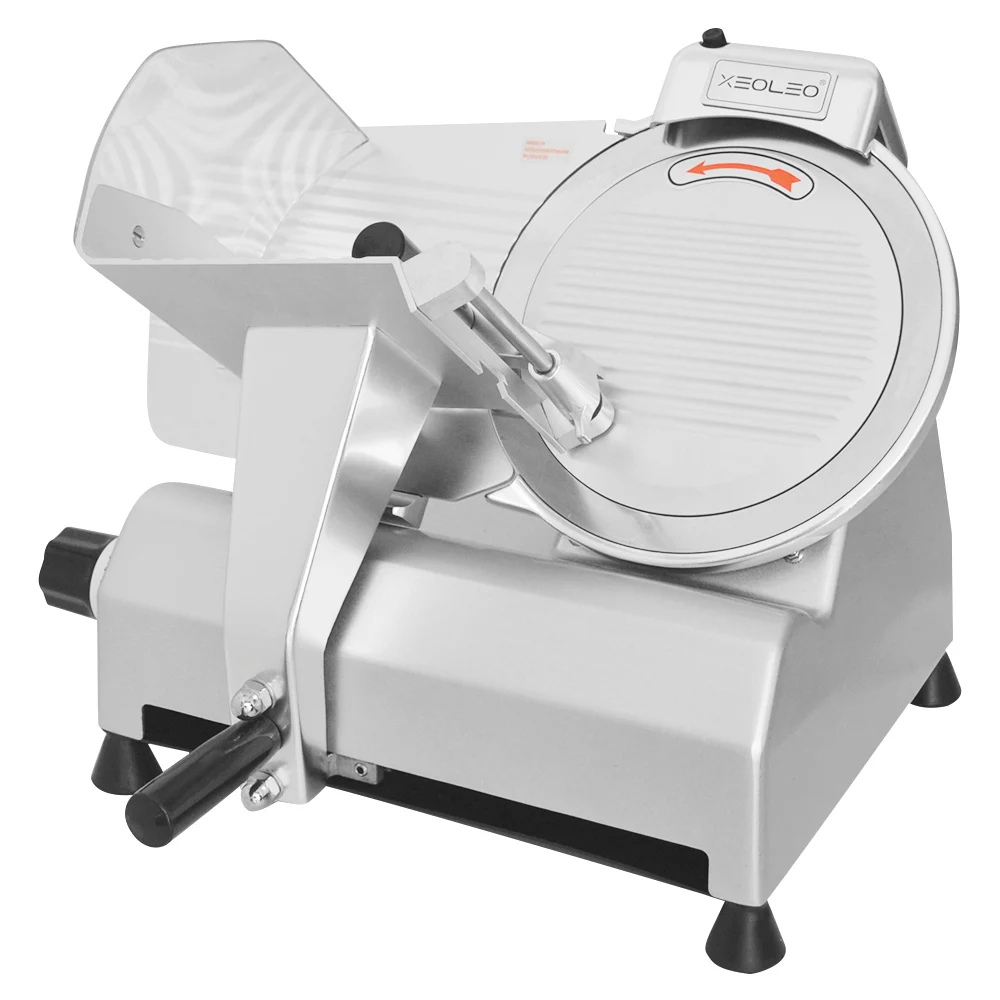 XEOLEO Electric meat slicer Frozen meat slicer Cutting meat machine Semi-automatic Beef/Lamb slice machine 10 inch Slicing Maker