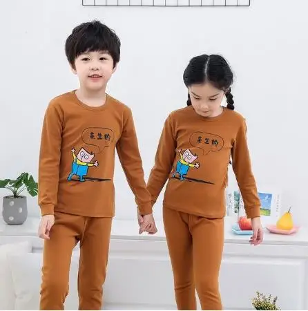 style 31 Детский пижамный комплект; хлопковая зимняя теплая домашняя одежда для маленьких мальчиков и девочек; Пижама с героями мультфильмов; комплект из 2 предметов с длинными рукавами - Цвет: style 31