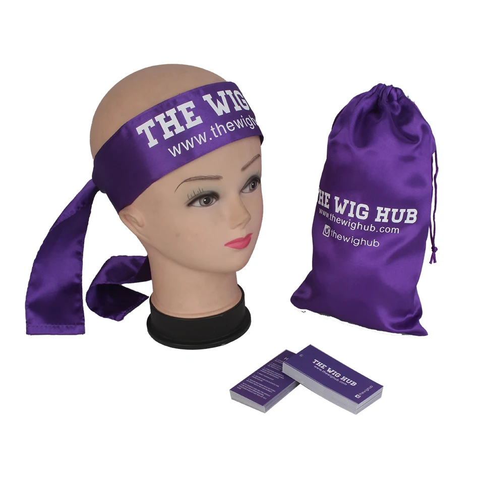 Индивидуальные человеческие девственные наращивание волос пучки упаковки, атласная шарф повязка на голову, мешок, бирки и наклейки этикетки, Крышка Капота - Цвет: one set 120pcs