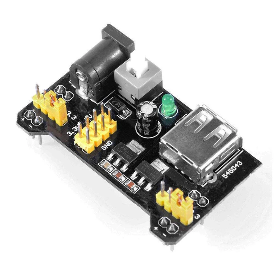 Aokin MB102 непаянная макетная плата модуль питания для Arduino 3,3 V 5V MB102 белый/черный макетная плата специальный модуль питания