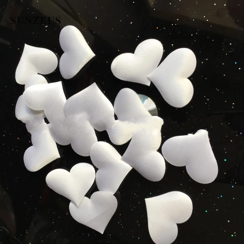 5 см красное сердце Свадебные лепестки 3D Губка Персиковое Сердце цветок лепестки Свадебные украшения 250 шт/1 лот SJ012 - Цвет: WHITE