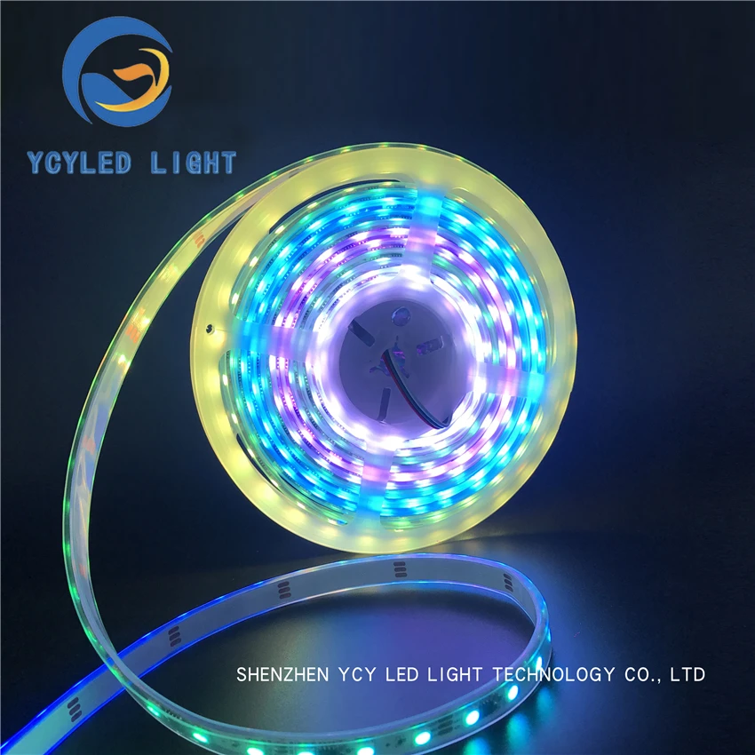 

DC12V 5M SM16703 WS2811 LED pixel strip light Rgb Full color 5050 Led strip ribbon flexible Addressable Digital LED tape Wholesa