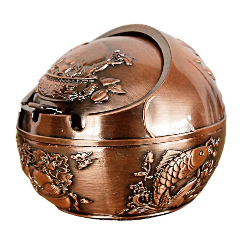 Creative Retro Ashtray Metal Windproof Anti-fall Multifunctional