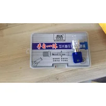 HUK слесарные инструменты 3 шт. 7 pin Расширенный трубчатый замок палочки набор для навесного замка инструмент перекрестный выбор трубчатый выбор