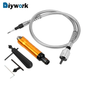 

DIYWORK Electric Drill Grinder Rotary Tools Flex Shaft Tube Flexible Shaft Drill Chuck Key Wrench 4mm Rotary Angle Grinder Tool