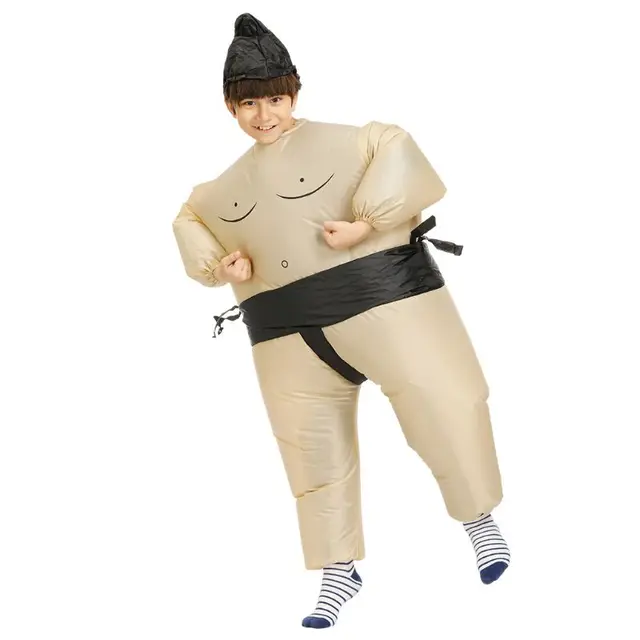Sumo Wrestler Costume Inflatable Suit Blow Up Outfit Cosplay Party Dress for Kid and Adult 2