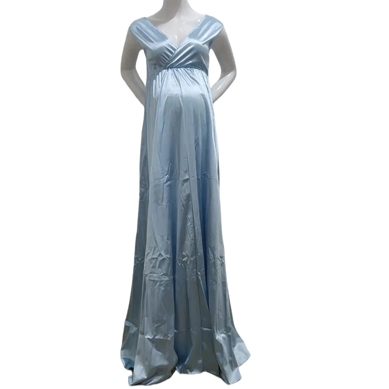 Maternity Photo Shoot Dress Baby Showers Pregnancy Maxi Gown Photography  Props | eBay