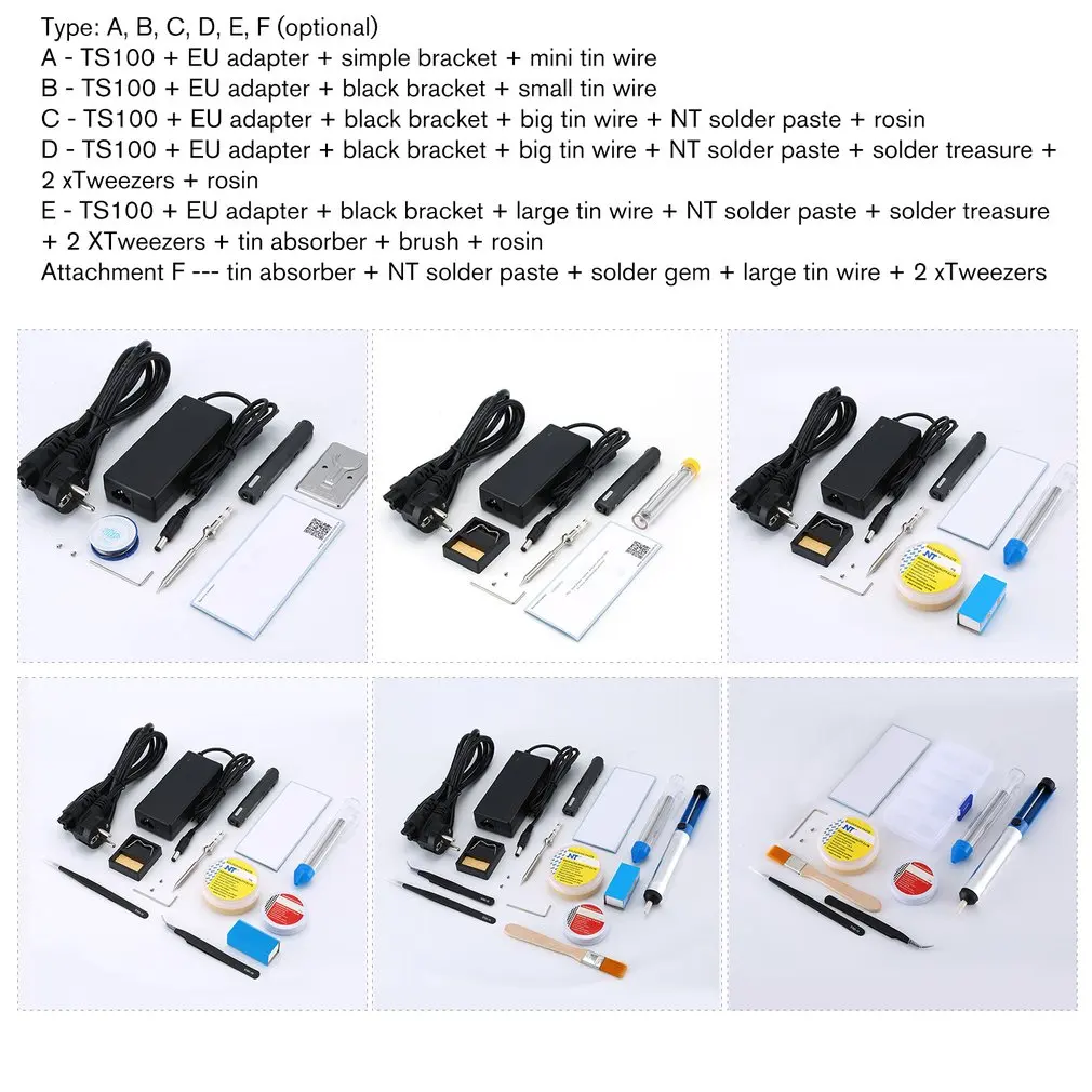 TS100 65W Mini Electric Soldering Iron Kit Digital